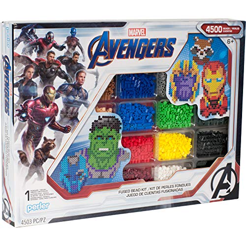 Perler PER8054346 Marvel Avengers Fuse Bead Kit, 4503pc, 10 Patter...