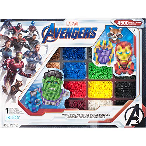 Perler PER8054346 Marvel Avengers Fuse Bead Kit, 4503pc, 10 Patter...