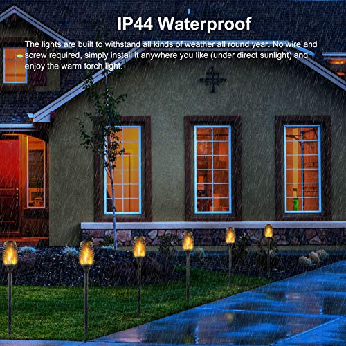 Permande 16 Pack Upgraded Solar Lights Outdoor, Mini Solar Torch L...