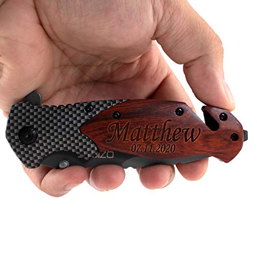Pocket Knives For Men, Personalized Engraved Pocket Knife w Name &...