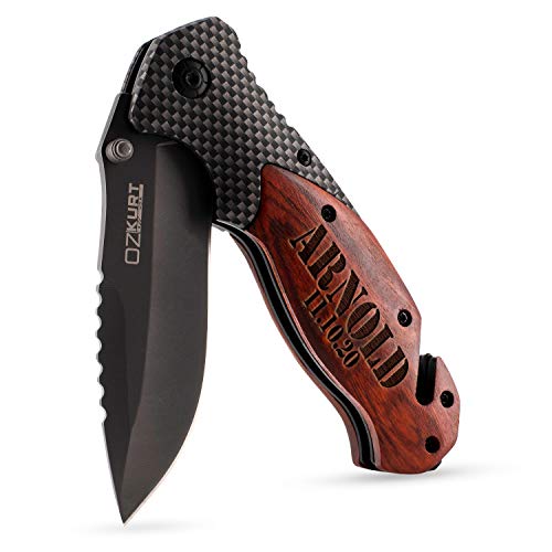 Pocket Knives For Men, Personalized Engraved Pocket Knife w Name &...