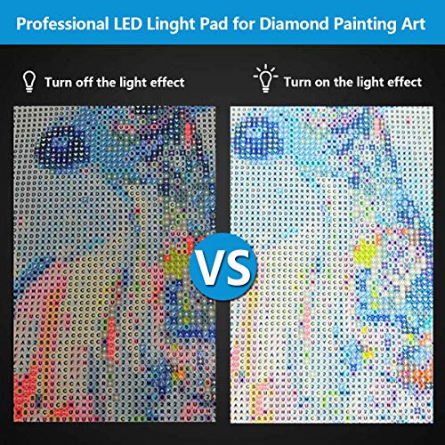 A4 LED Light Pad for Diamond Painting, Super Bright USB Powered Li...