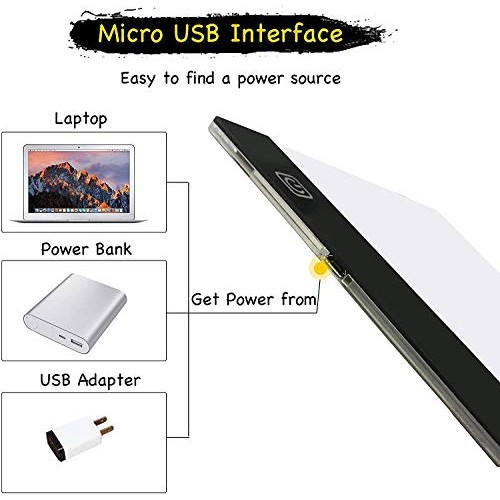 A4 LED Light Pad for Diamond Painting, Super Bright USB Powered Li...