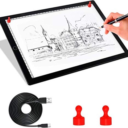 Magnetic A4 LED Light Pad for Diamond Painting, Super Bright USB P...