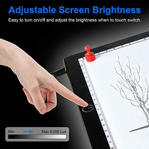 Magnetic A4 LED Light Pad for Diamond Painting, Super Bright USB P...