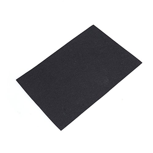 Perzodo 8 Pieces Self Adhesive Black Crafting Felt Fabric Back She...