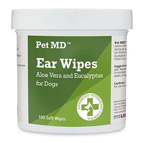 Pet MD - Dog Ear Cleaner Wipes - Otic Cleanser for Dogs to Stop Ea...