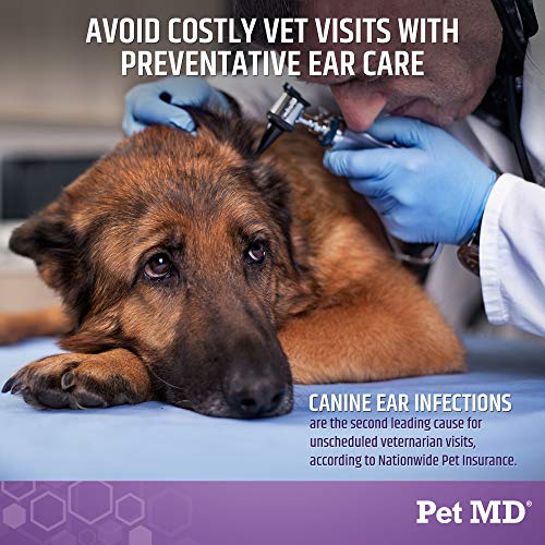 Pet MD Veterinary Tris Flush Cat & Dog Ear Cleaner - Dog Ear Infec...