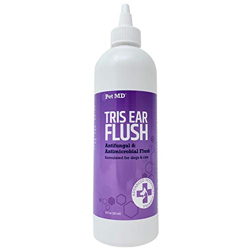 Pet MD Veterinary Tris Flush Cat & Dog Ear Cleaner - Dog Ear Infec...
