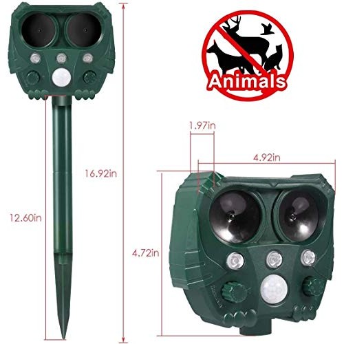 Dog Cat Repellent, 2020 Ultrasonic Pest Repellent with Motion Sens...