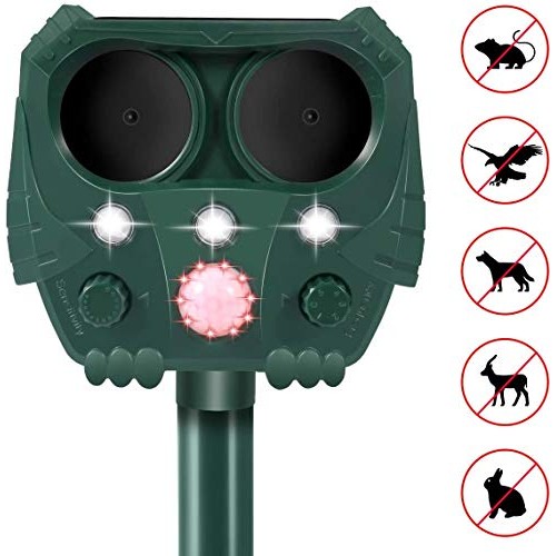 Dog Cat Repellent, 2020 Ultrasonic Pest Repellent with Motion Sens...