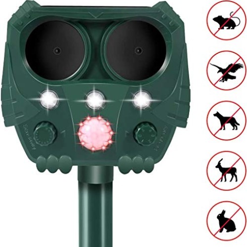 Dog Cat Repellent, 2020 Ultrasonic Pest Repellent with Motion Sens...