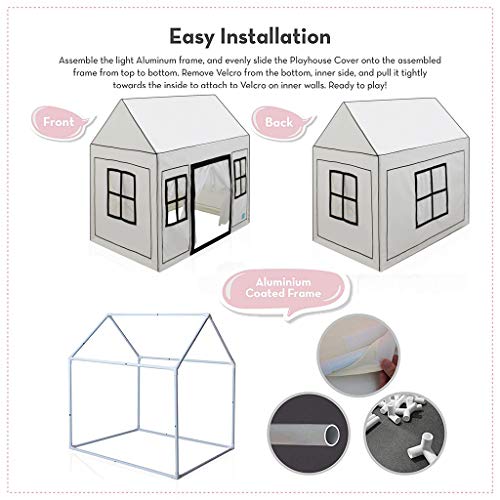 Petite Maison Kids Play House Toy Tent 32 x 47 x 47, 100% Nat...