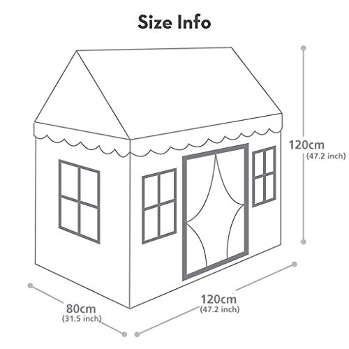 Petite Maison Kids Play House Toy Tent 32 x 47 x 47, 100% Nat...