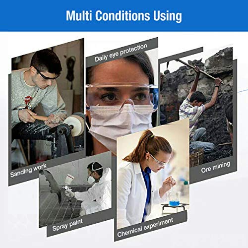 PETLESO Safety Goggles Anti Fog Safety Glasses, Protective Eyewear...