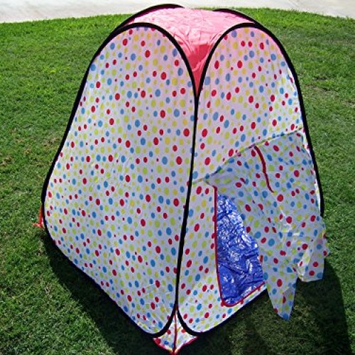 Petra Boys and Girls Polka Dot Tunnel Play Tent. Indoor, Outdoor, ...