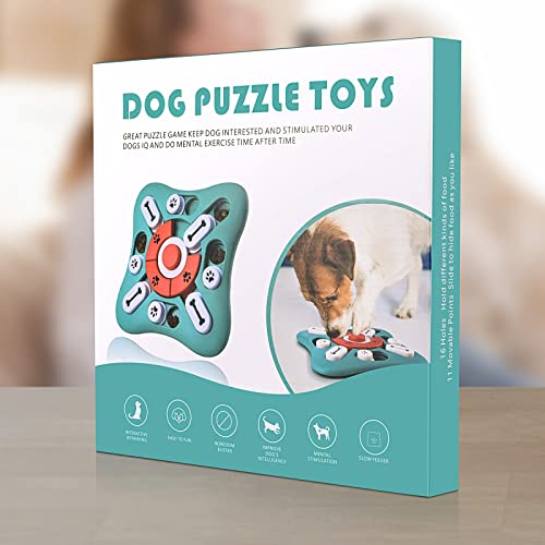 Dog Puzzle Toys, Squeaky Treat Dispensing Dog Enrichment Toys for ...