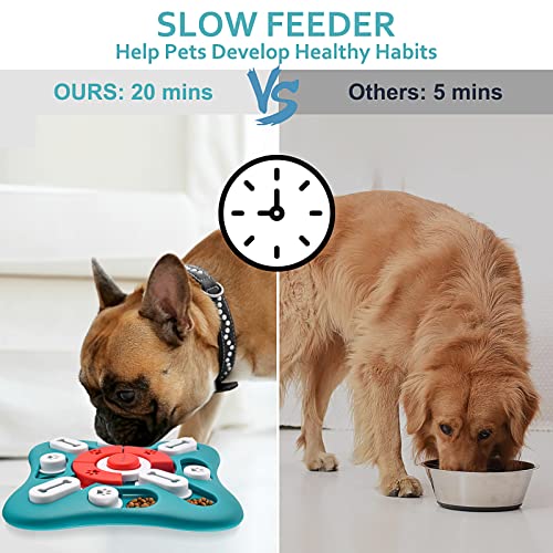 Dog Puzzle Toys, Squeaky Treat Dispensing Dog Enrichment Toys for ...