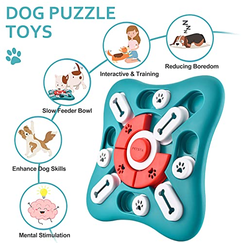 Dog Puzzle Toys, Squeaky Treat Dispensing Dog Enrichment Toys for ...