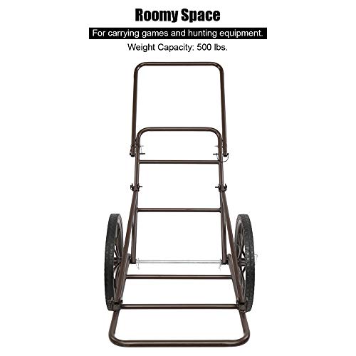 PEXMOR Folding Deer Cart, 500lbs. Capacity Game Hauler Utility, Ge...