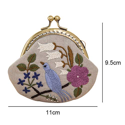 Peyan Embroidery Starter Kit DIY Handmade Coin Purse Wallet Making...