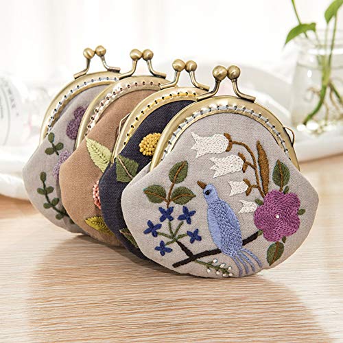 Peyan Embroidery Starter Kit DIY Handmade Coin Purse Wallet Making...