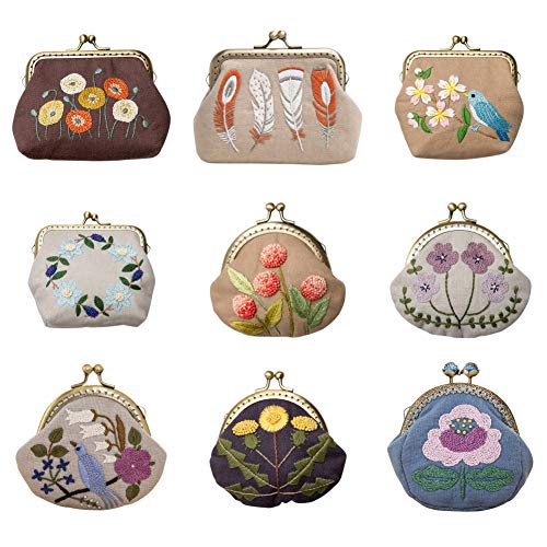 Peyan Embroidery Starter Kit DIY Handmade Coin Purse Wallet Making...