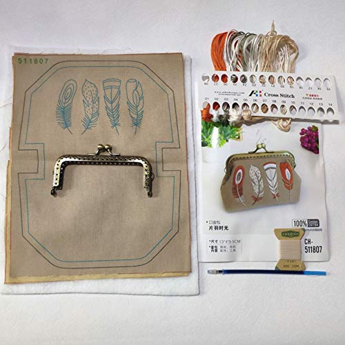 Peyan Embroidery Starter Kit DIY Handmade Coin Purse Wallet Making...