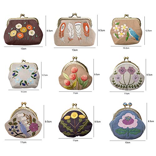 Peyan Embroidery Starter Kit DIY Handmade Coin Purse Wallet Making...