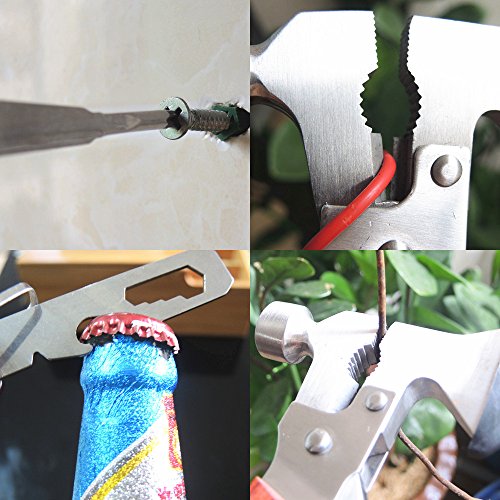 PEYOND Portable Multipurpose Multitool Camping Hatchet Survival Ha...