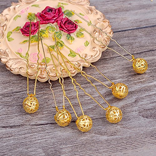 Pandahall 100pcs Mixed Style Iron Filigree Beads Round Loose Space...