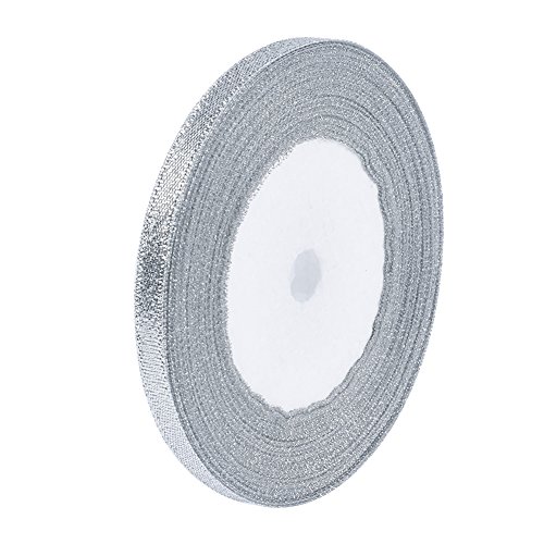 Pandahall 10Rolls/250yards/228meters 1/4 Wide Sparkle Organza Rib...