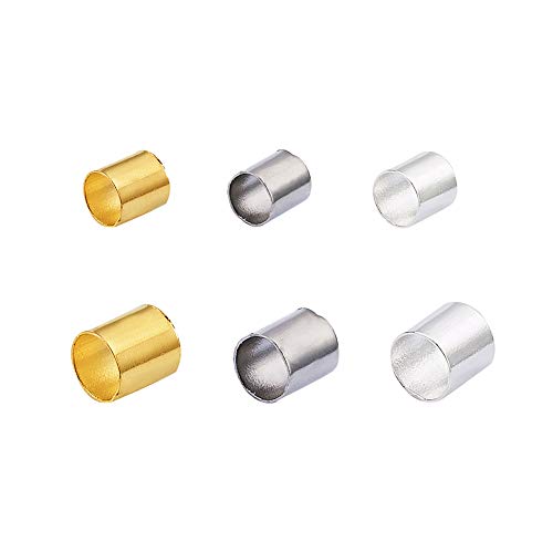 Pandahall 1Box/2340pcs 3 Colors Brass Tube Crimp Beads Tube Covers...