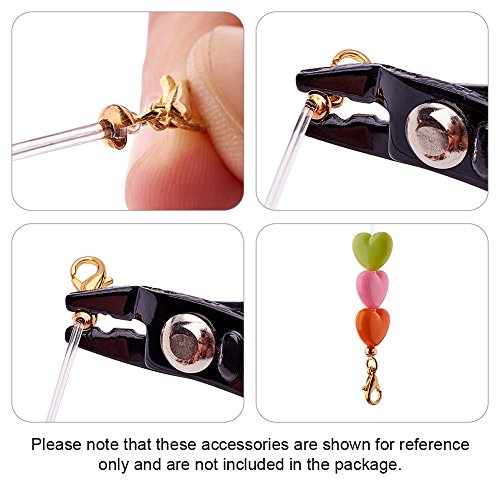 Pandahall 1Box/500pcs 6 Colors 3mm Iron Half Round Open Crimp Bead...
