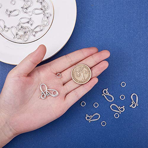 Pandahall 40 Sets 20.5mm Drop Tibetan Silver Toggle Clasps, Lead F...