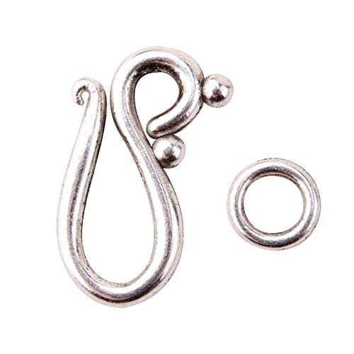 Pandahall 40 Sets 20.5mm Drop Tibetan Silver Toggle Clasps, Lead F...