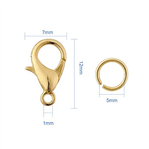 Pandahall 6 Colors Jewelry Finding Kits with 12mm Open Jump Rings ...
