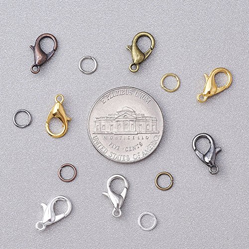 Pandahall 6 Colors Jewelry Finding Kits with 12mm Open Jump Rings ...