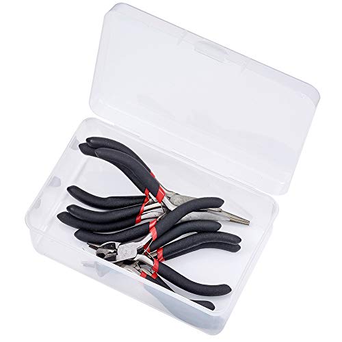 Pandahall 8-Piece Ergonomic Beading Tool Kit Jewelry Pliers Ferron...