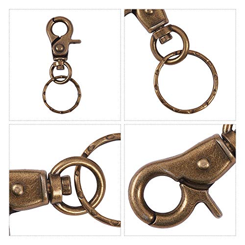 PandaHall Elite 10 Pieces Iron Lobster Claw Clasps Swivel Lanyards...