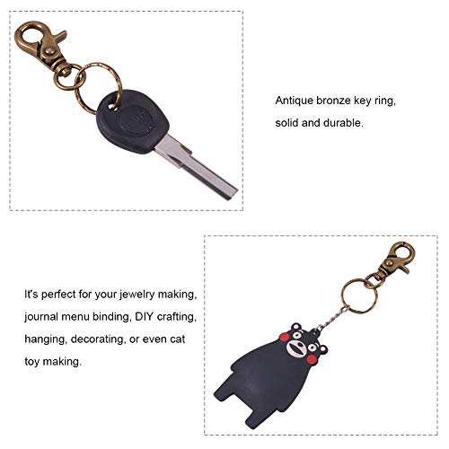 PandaHall Elite 10 Pieces Iron Lobster Claw Clasps Swivel Lanyards...