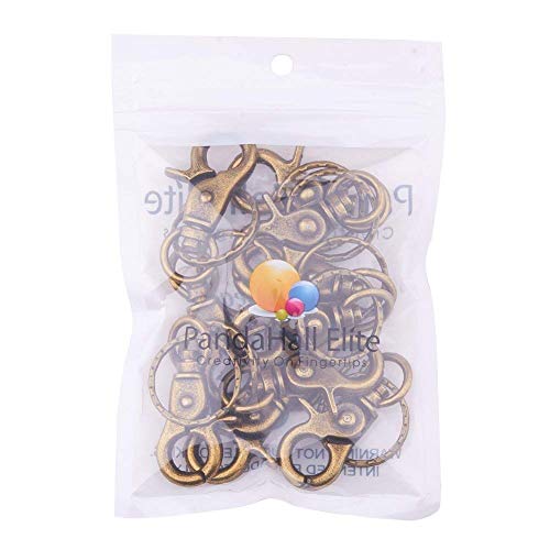 PandaHall Elite 10 Pieces Iron Lobster Claw Clasps Swivel Lanyards...