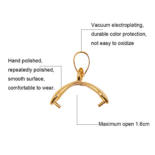 PandaHall Elite 120 Pieces Pinch Clip Bail Clasp Dangle Charm Bead...