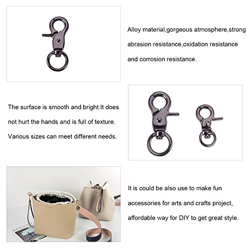 PandaHall Elite 16 Pieces Metal Lobster Claw Clasps Swivel Lanyard...