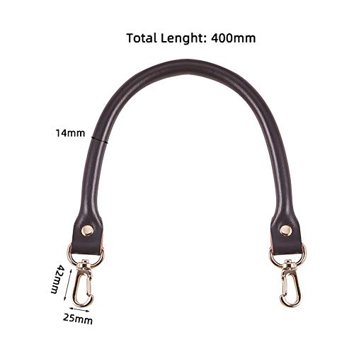 PandaHall Elite 2 Pcs 15.7 Inches Leather Replacement Handles Purs...