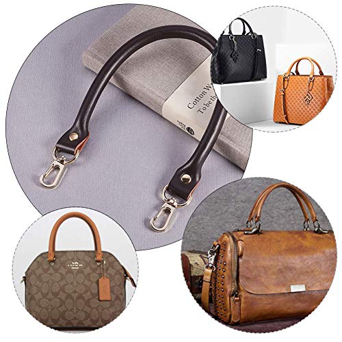 PandaHall Elite 2 Pcs 15.7 Inches Leather Replacement Handles Purs...