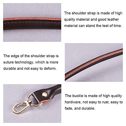 PandaHall Elite 2 Pcs 15.7 Inches Leather Replacement Handles Purs...