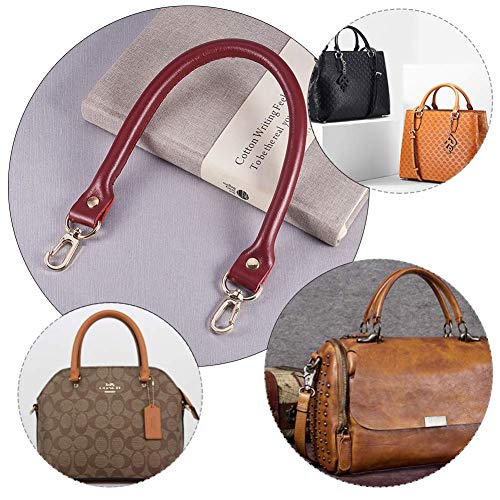 PandaHall Elite 2 Pcs 15.7 Inches Leather Replacement Handles Purs...