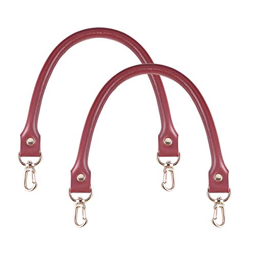 PandaHall Elite 2 Pcs 15.7 Inches Leather Replacement Handles Purs...