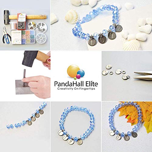 PandaHall Elite 36 Pcs Letter and Number Metal Stamp Set, 1/4 inch...